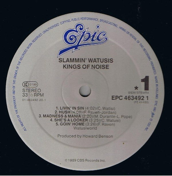 Slammin' Watusis : Kings Of Noise (LP, Album)