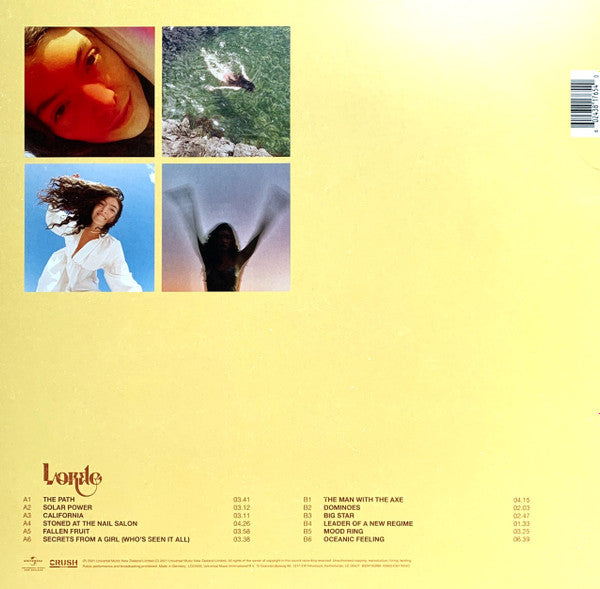 Lorde : Solar Power (LP, Album, Ltd, Ora)