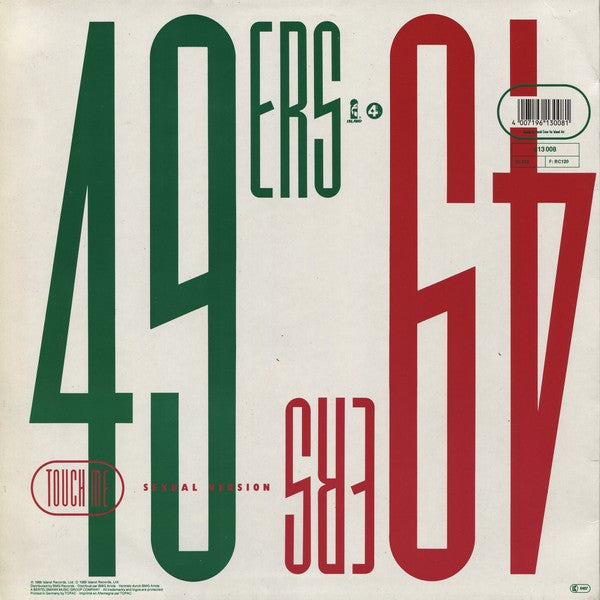 49ers : Touch Me (Sexual Version) (12", Maxi)