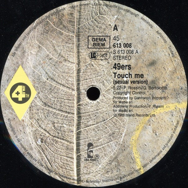 49ers : Touch Me (Sexual Version) (12", Maxi)