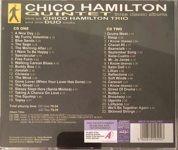 The Chico Hamilton Quintet : Three Classic Albums Plus... (2xCD, Comp, RM)