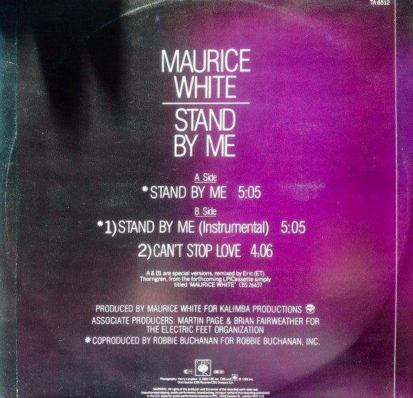 Maurice White : Stand By Me (12")
