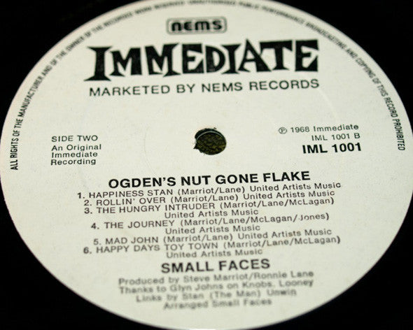 Small Faces : Ogdens' Nut Gone Flake (LP, Album, RE, Cir)