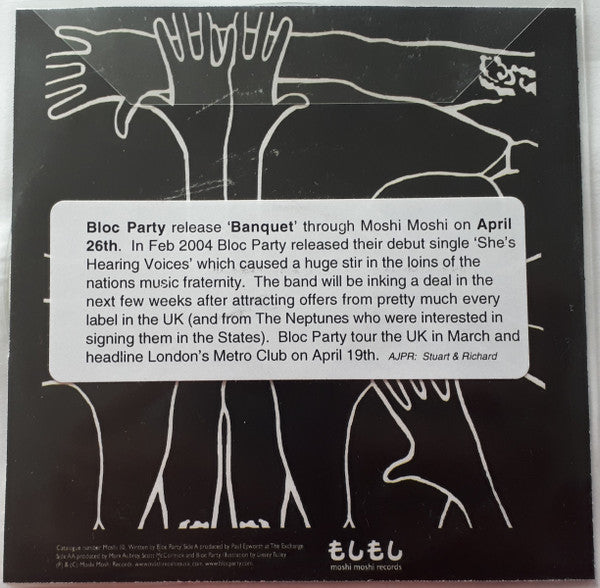 Bloc Party : Banquet / Staying Fat (CDr, Single, Promo)