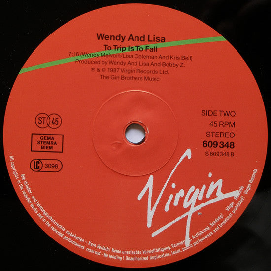 Wendy And Lisa* : Waterfall (12", Single)