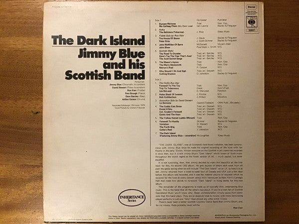 Jimmy Blue And His Scottish Band : The Dark Island  (LP)