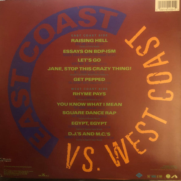 Various : East Coast Vs. West Coast (LP, Comp)