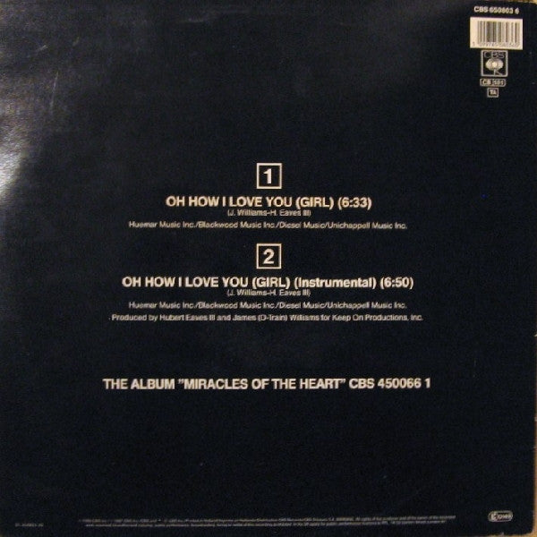 James "D-Train" Williams : Oh How I Love You (Girl) (12")