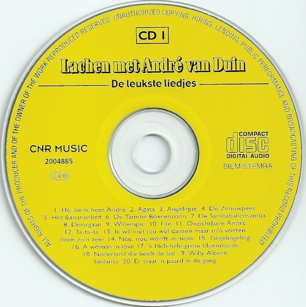 André van Duin : Lachen Met André Van Duin (De Leukste Liedjes) (3xCD, Comp)