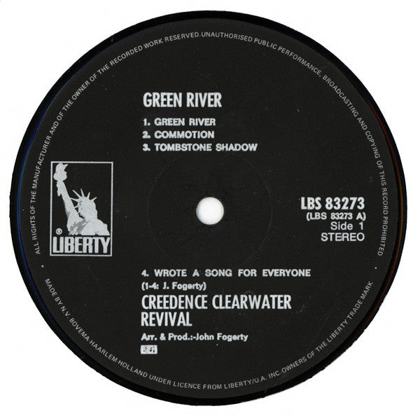 Creedence Clearwater Revival : Green River (LP, Album)