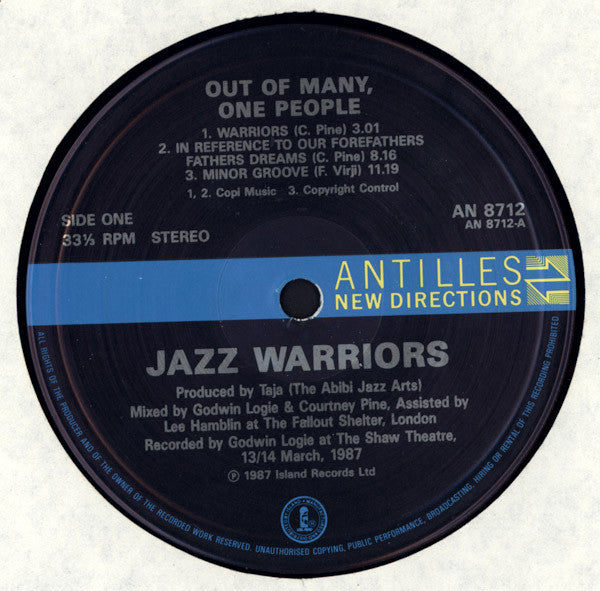 Jazz Warriors : Out Of Many, One People (LP, Album)