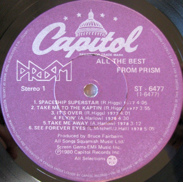 Prism (7) : All The Best From Prism (LP, Comp)