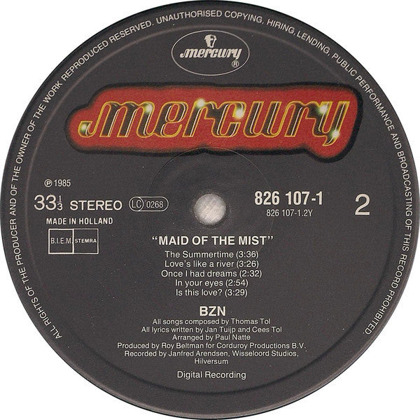 BZN : Maid Of The Mist (LP, Album)