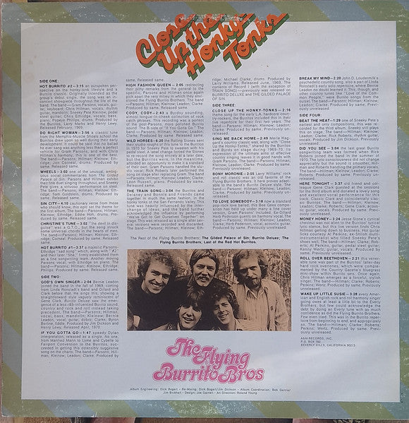 The Flying Burrito Bros : Close Up The Honky Tonks (2xLP, Comp)