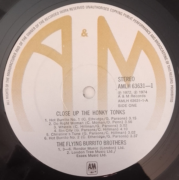 The Flying Burrito Bros : Close Up The Honky Tonks (2xLP, Comp)