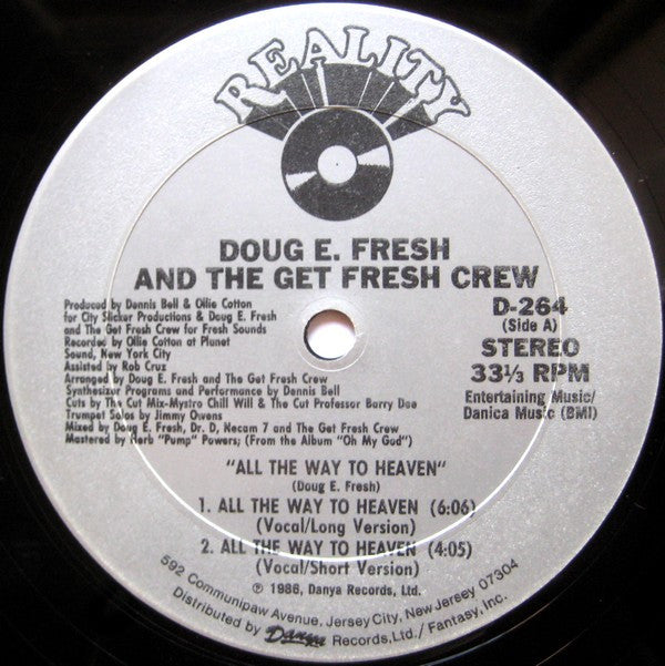 Doug E. Fresh And The Get Fresh Crew : All The Way To Heaven (12")