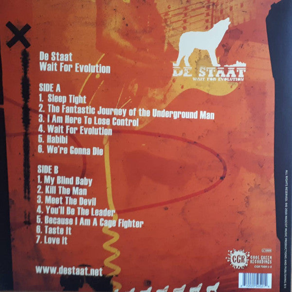 De Staat : Wait For Evolution (LP, Ltd, RE, Ora)