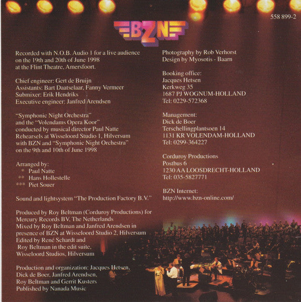 BZN : A Symphonic Night II (CD, Album)