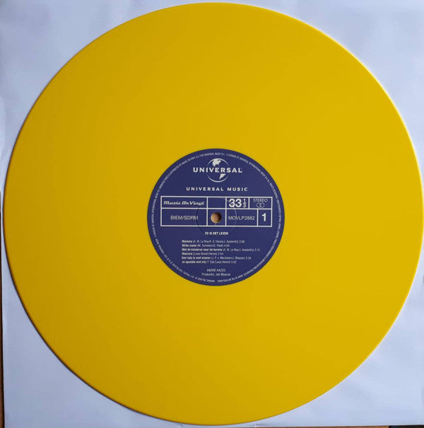 André Hazes : Zo Is Het Leven (LP, Album, Ltd, RE, Yel)