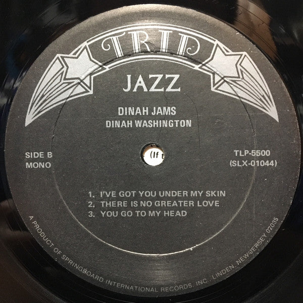 Dinah Washington : Dinah Jams (LP, Album, Mono, RE)