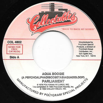 Parliament : Aqua Boogie (A Psychoalphadiscobetabiaquadoloop) (7")