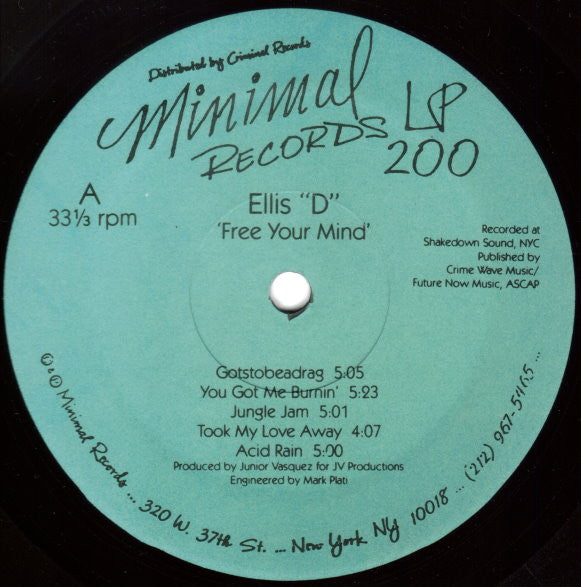 Ellis-D : Free Your Mind (LP)