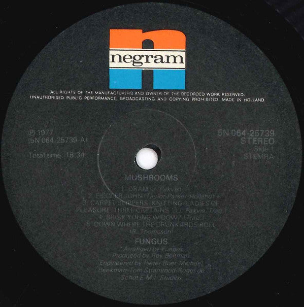 Fungus (3) : Mushrooms (LP, Album)