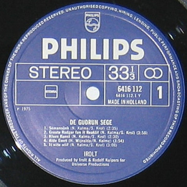 Irolt : De Gudrun Sêge (LP, Album, RE)