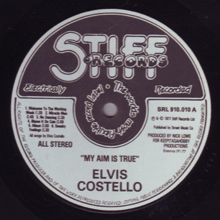 Elvis Costello : My Aim Is True (LP, Album, Bla)