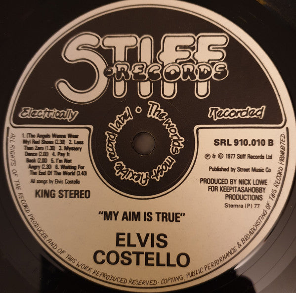 Elvis Costello : My Aim Is True (LP, Album, Bla)