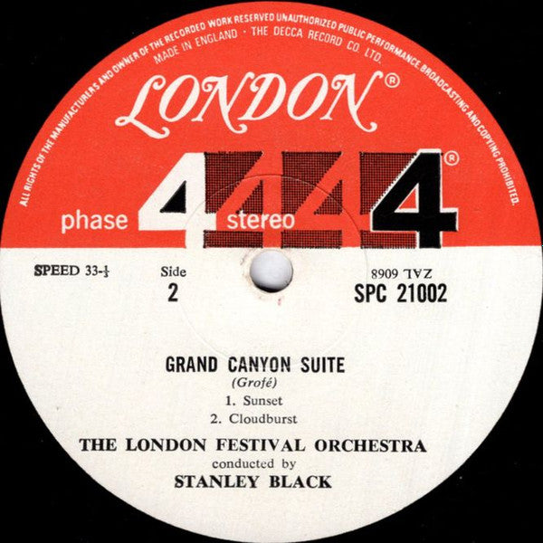 Ferde Grofé, Stanley Black Conducting The  London Festival Orchestra : Grand Canyon Suite (LP, Album, RP, Gat)
