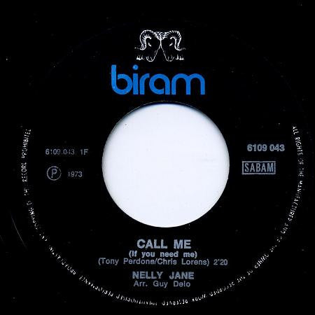 Nelly Jane : Call Me (7")