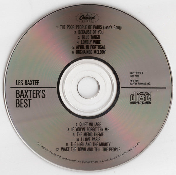 Les Baxter : Baxter's Best (CD, Comp, RE)