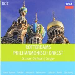 Rotterdams Philharmonisch Orkest, David Zinman, Edo de Waart, Valery Gergiev - Nikolai Rimsky-Korsakov, Sergei Prokofiev, Modest Mussorgsky, Sergei Vasilyevich Rachmaninoff, Pyotr Ilyich Tchaikovsky, Alexander Borodin, Dmitri Shostakovich : Rotterdams Philharmonisch Orkest (10xCD, Comp)