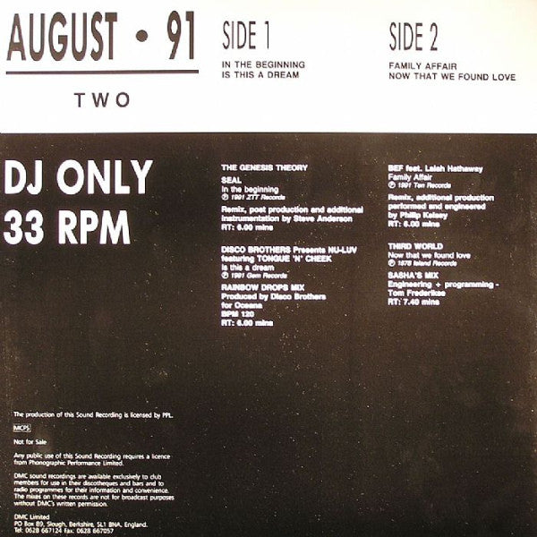 Various : August • 91 (Two) (12")