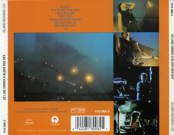 U2 : Live "Under A Blood Red Sky" (CD, Album, RE, PMD)