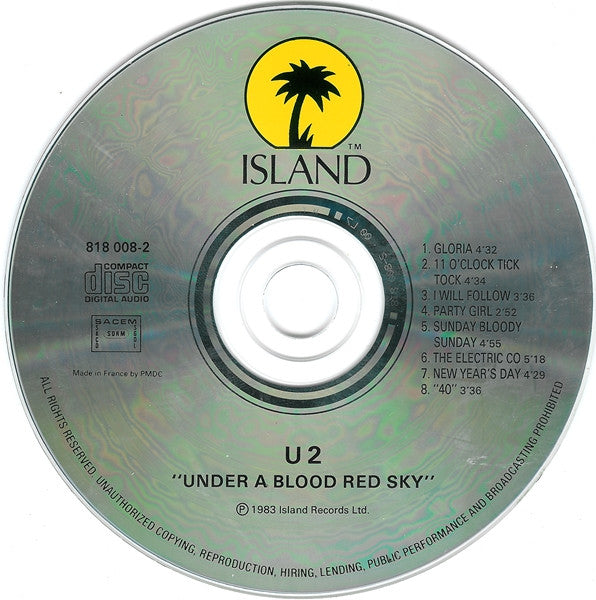 U2 : Live "Under A Blood Red Sky" (CD, Album, RE, PMD)