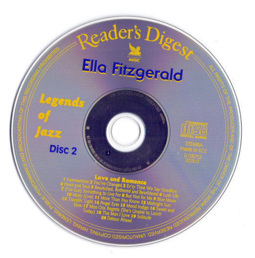 Ella Fitzgerald : Legends Of Jazz (3xCD, Comp)