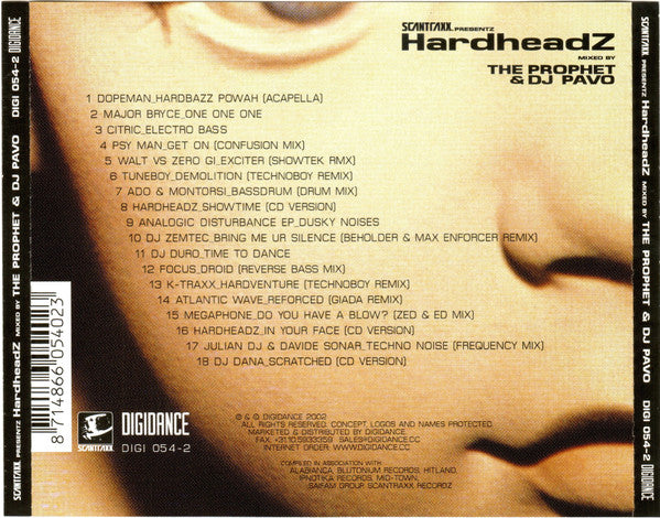 Various : Scantraxx Presents HardheadZ (CD, Comp, Mixed)