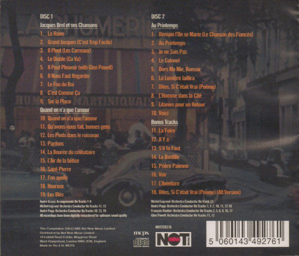 Jacques Brel : C'Est Comme Ça (2xCD, Comp)
