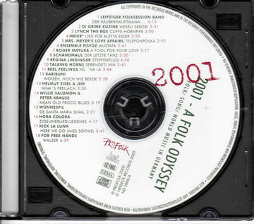 Various : 2001 - A Folk Odyssey (Folk / Song / World Music In Germany) (CD, Comp)