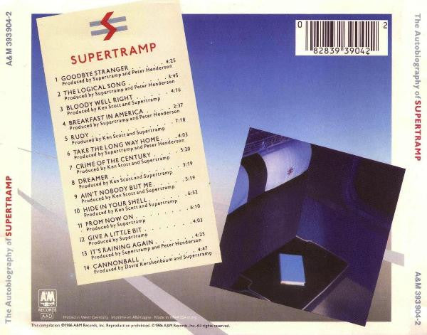 Supertramp : The Autobiography Of Supertramp (CD, Comp, RE)