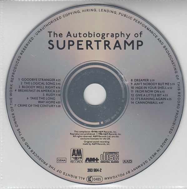 Supertramp : The Autobiography Of Supertramp (CD, Comp, RE)