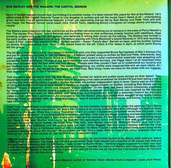 Bob Marley & The Wailers : The Capitol Session '73 (LP, Gre + LP, Red + Ltd)