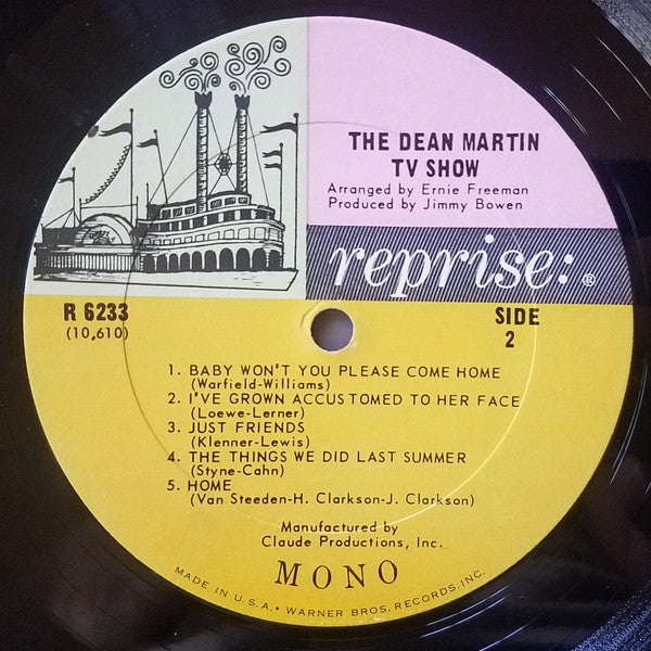 Dean Martin : The Dean Martin TV Show (LP, Album, Mono, Pit)