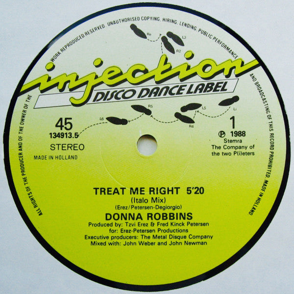 Donna Robbins : Treat Me Right (12")