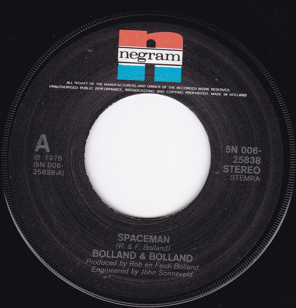 Bolland & Bolland : Spaceman (7", Single)