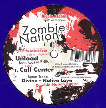 Zombie Nation : Unload (12")