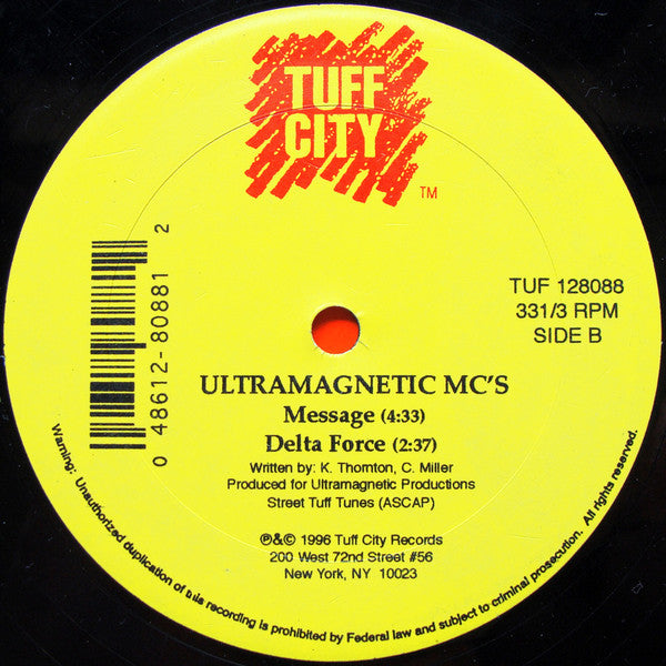 Ultramagnetic MC's : Watch Your Back (12")