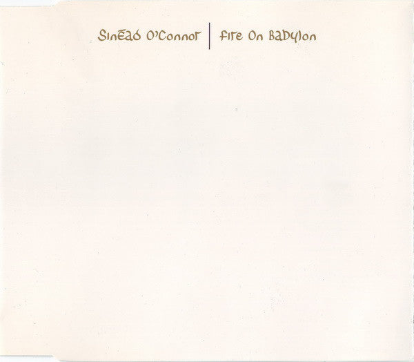 Sinéad O'Connor : Fire On Babylon (CD, Single)